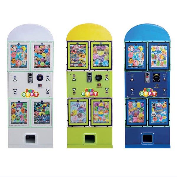 Auto Gift - Contactless Capsule Vending Machine in lemon white and blue