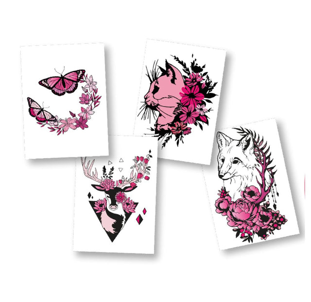 Black & Pink (x300) - Flat Pack Vending Tattoos