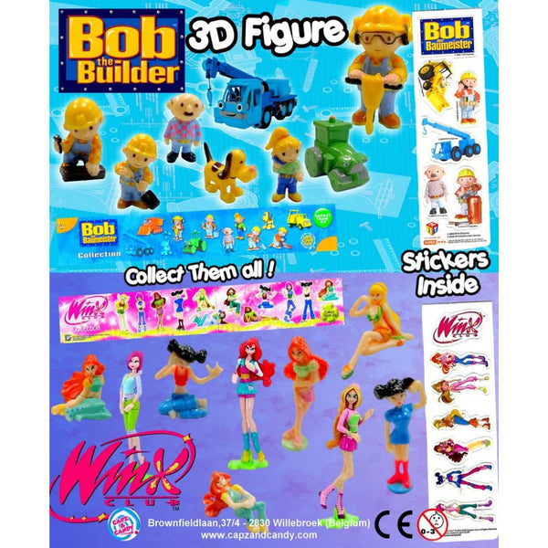 Bob The Builder and Winx Club Mix (x600) 50mm Vending Prize Capsule