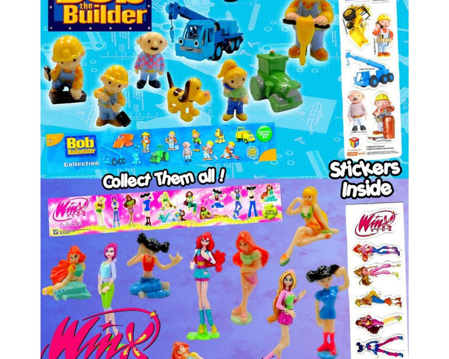 Bob The Builder and Winx Club Mix (x600) 50mm Vending Prize Capsule