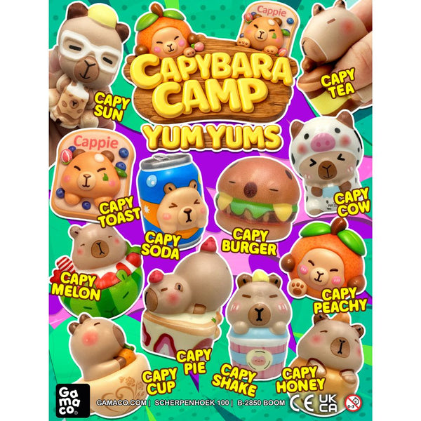 Capybara Camp Yum Yums 50mm (x500) Vending Capsules