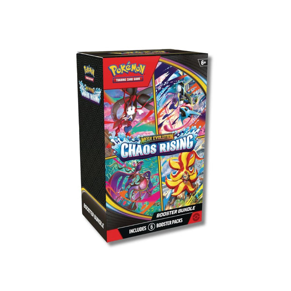 Official Pokemon Mega Evolution Chaos Rising Booster Bundle with 6 Booster Packs