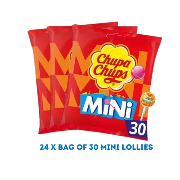 Chupa Chups Minis  x 24 bags of 30 Lollies (720)