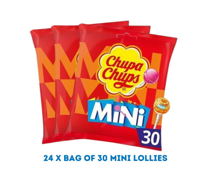 Chupa Chups Minis  x 24 bags of 30 Lollies (720)