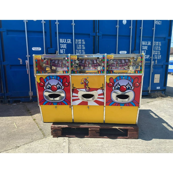 Used Clown Themed 6 Player Pusher Machine