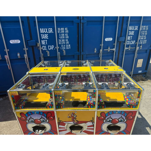 Used Clown Themed 6 Player Pusher Machine