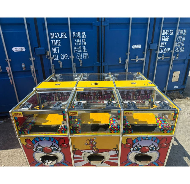 Used Clown Themed 6 Player Pusher Machine