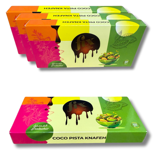 Dubai Chocolate (Pistachio) COCO PISTA KNAFEH 200gms bar