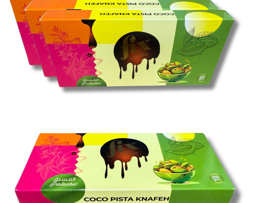 Dubai Chocolate (Pistachio) COCO PISTA KNAFEH 200gms bar