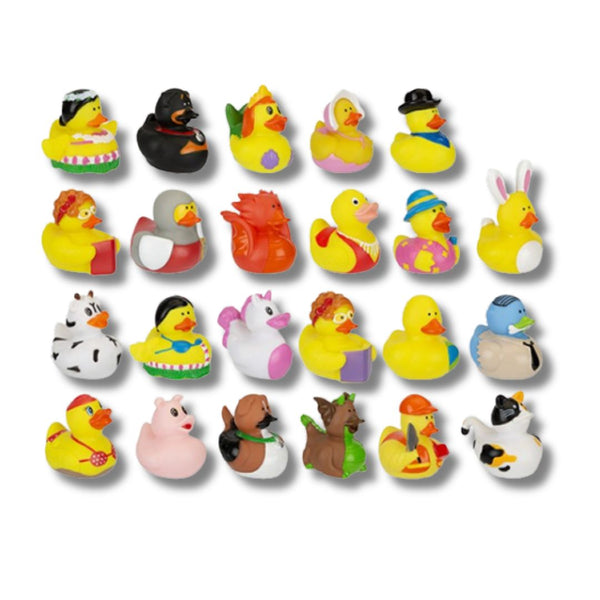 Printed Novelty Ducks Mix 074 - 24 Assorted Ducks (x432)