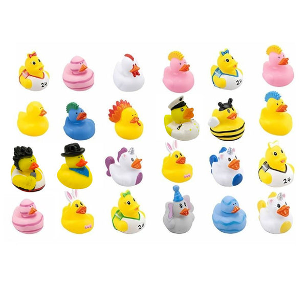 Printed Novelty Ducks Mix AVR003 - 24 Assorted Ducks (x 432)