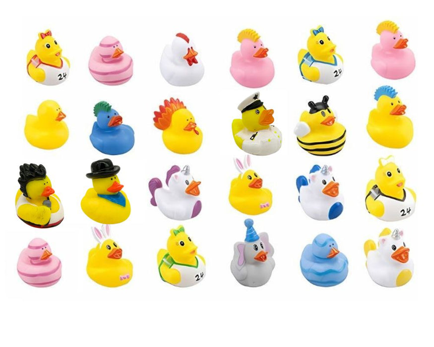 Printed Novelty Ducks Mix AVR003 - 24 Assorted Ducks (x 432)