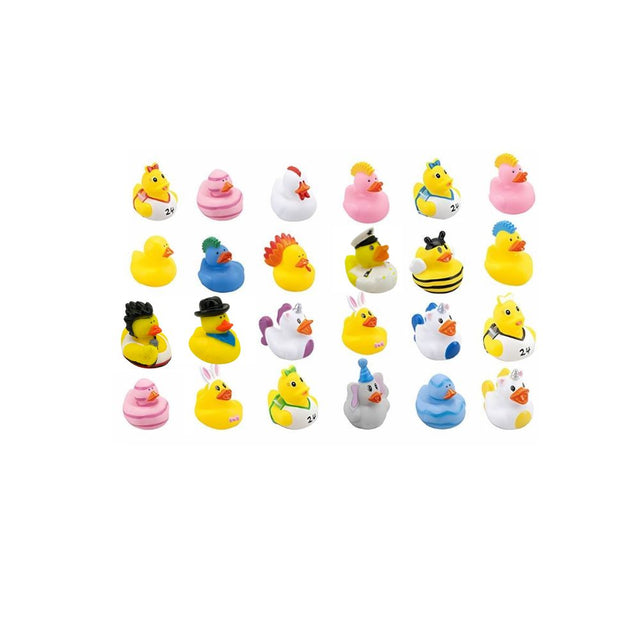 Printed Novelty Ducks Mix AVR003 - 24 Assorted Ducks (x 432)