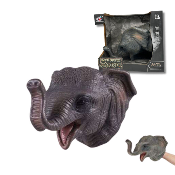 Elephant Soft Plastic Hand Puppet Toy 