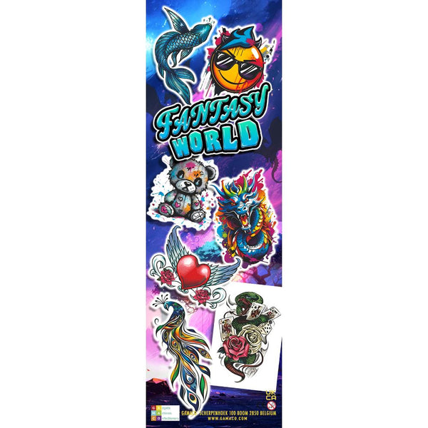 Fantasy World (x300) - Flat Pack Vending Tattoos