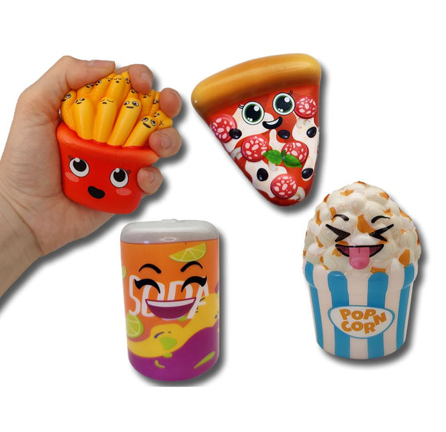 Squish ‘N Slow Fast Food (x100) 100mm Novelty Prize Vend Capsules