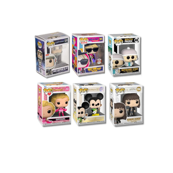 Pop! Vinyl Collectables in Boxes - 6 Figures Assorted by Funko - Mix 2