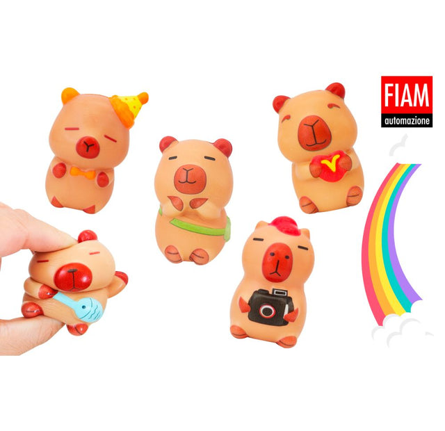 Squish 'n Slow Funny Capybara (x100) 100mm Prize Capsules