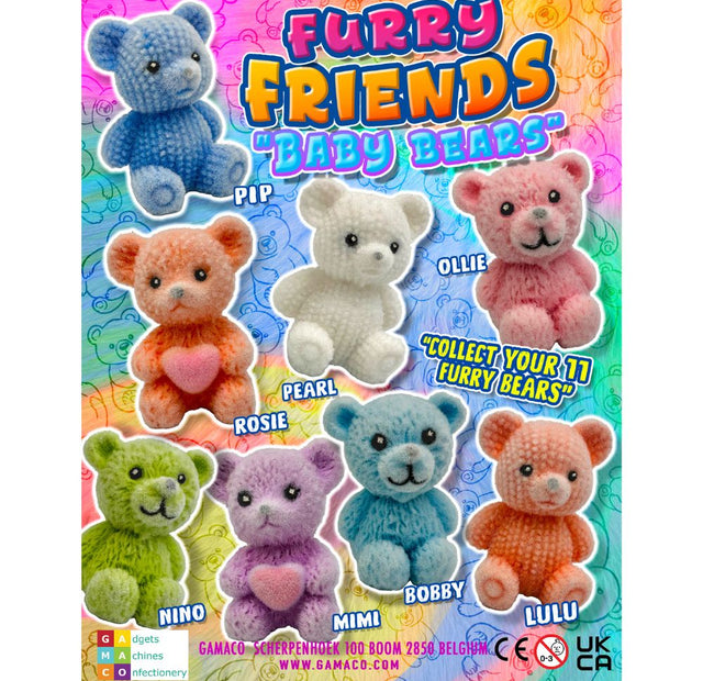 Furry Friends Baby Bear in a 50mm capsule.