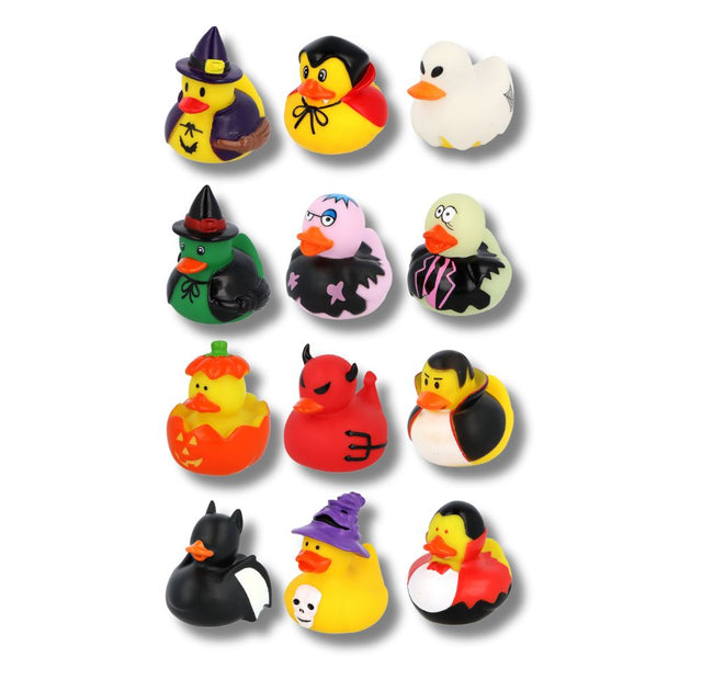 Printed Novelty Duck Mix 207 - 12 Assorted Halloween Designs (x 288)