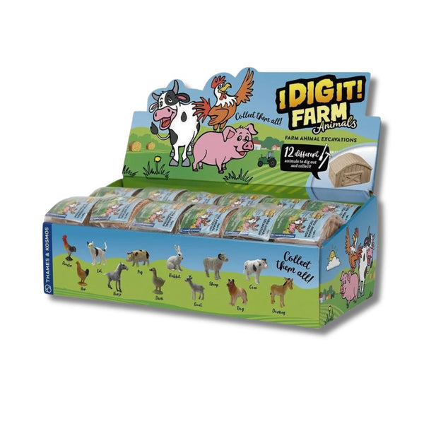 I Dig It! Farm Animals Excavation Kits (x24) in Counter Display