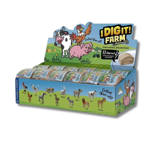 I Dig It! Farm Animals Excavation Kits (x24) in Counter Display