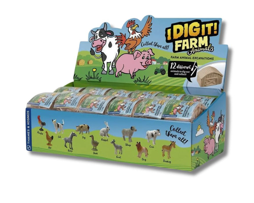 I Dig It! Farm Animals Excavation Kits (x24) in Counter Display