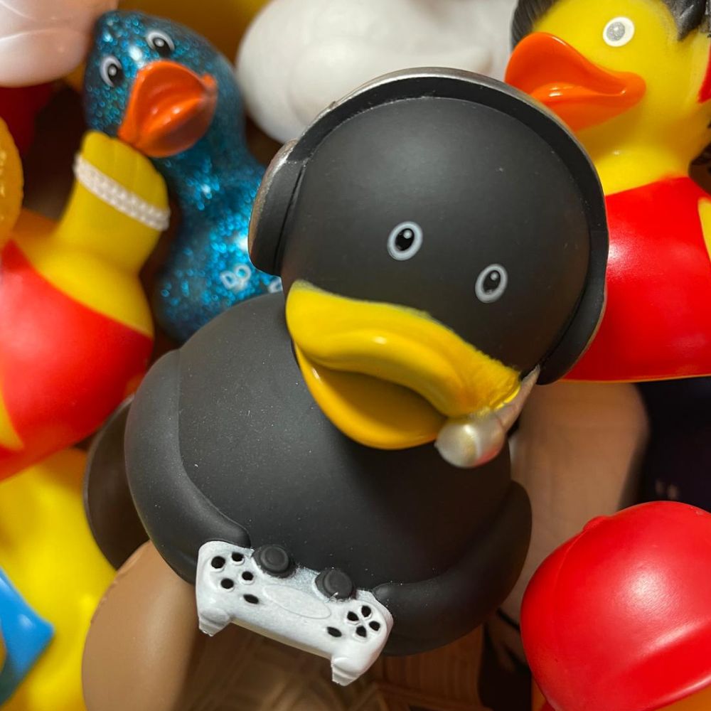 Large 3.5 inch Printed Novelty Ducks - Assorted Designs (x50)