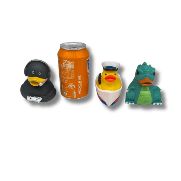 Large 3.5 inch Printed Novelty Ducks - Assorted Designs (x50)