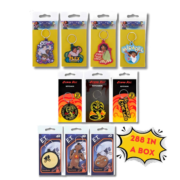 Licenced Keyring Ass - Disney Encanto - ET - Cobra Kai (X288)