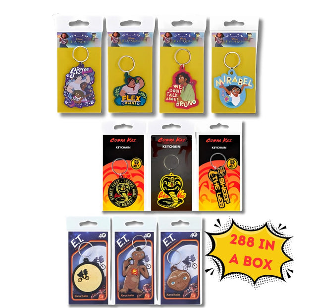 Licenced Keyring Ass - Disney Encanto - ET - Cobra Kai (X288)