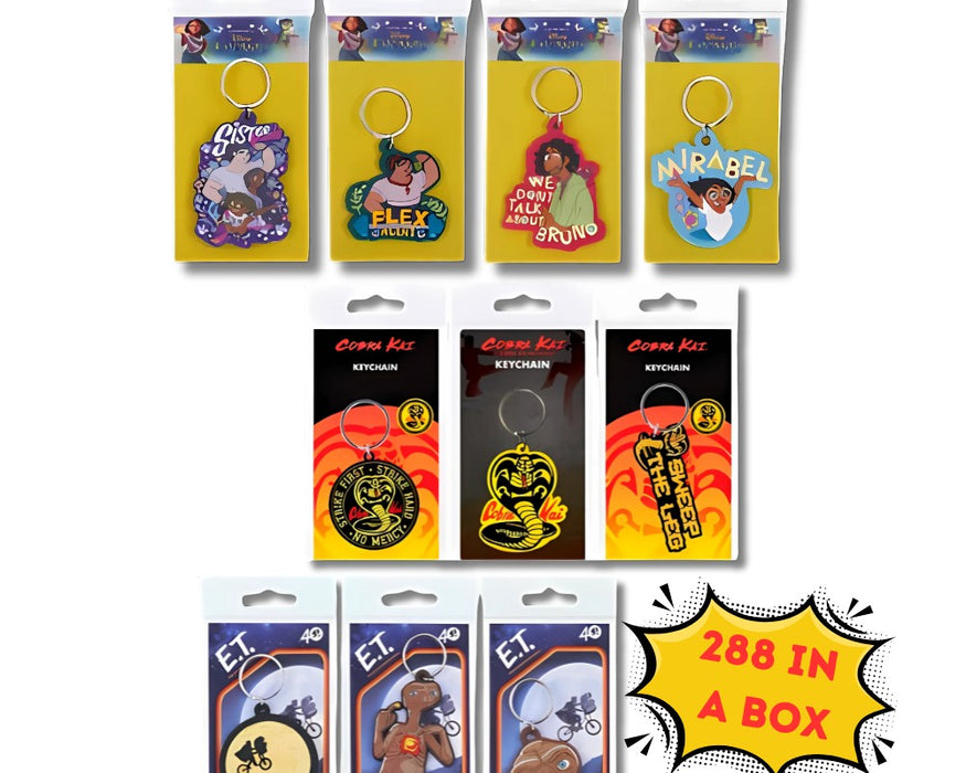 Licenced Keyring Ass - Disney Encanto - ET - Cobra Kai (X288)