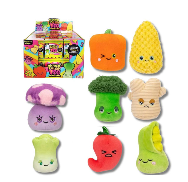 Living on the Veg assorted plush size 1.