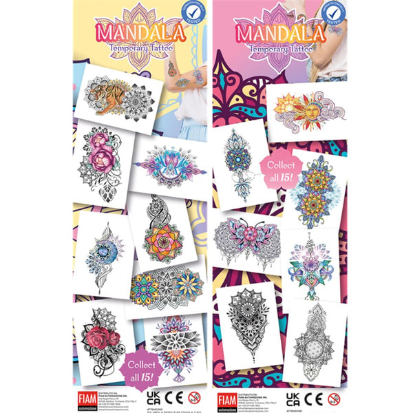 Mandala Tattoos (x300) - Flat Pack Vending Tattoos