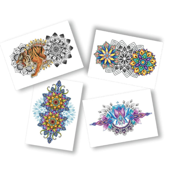 Mandala Tattoos (x300) - Flat Pack Vending Tattoos