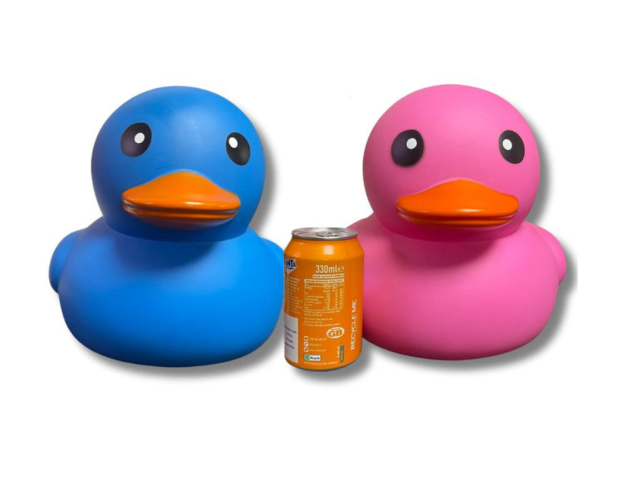 Massive 13 inch Printed Novelty Duck in Pink and Blue (x4)