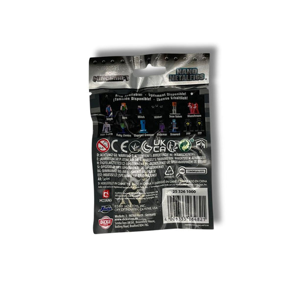 Minecraft NANO METALFIGS Blind Bag Assortment Die Cast Action Figures