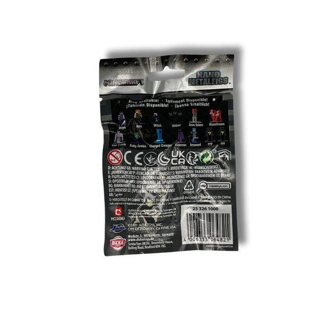 Minecraft NANO METALFIGS Blind Bag Assortment Die Cast Action Figures