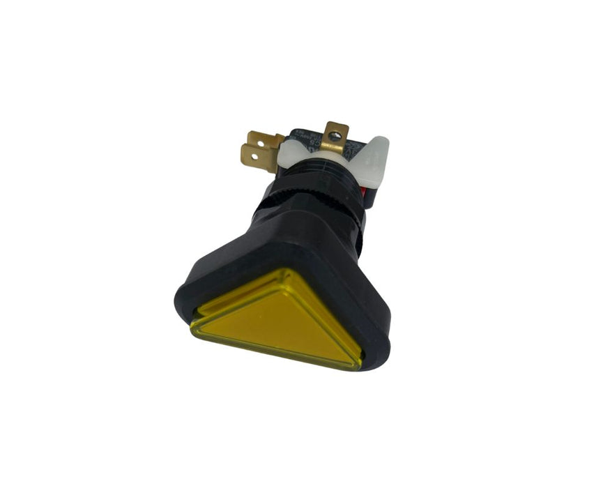 Replacement for a Maxx Grab Mk1 Triangle Push Button in Yellow with Microswitch