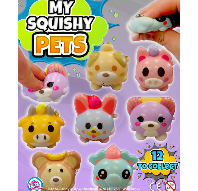 My Squishy Pets (x300) 68mm Vending Prize Capsules