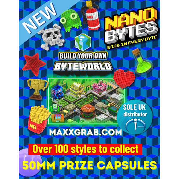 Nano Bytes Collectibles (x500) 50mm Vending Prize Capsules