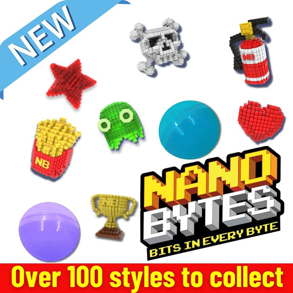 Nano Bytes Collectibles (x500) 50mm Vending Prize Capsules