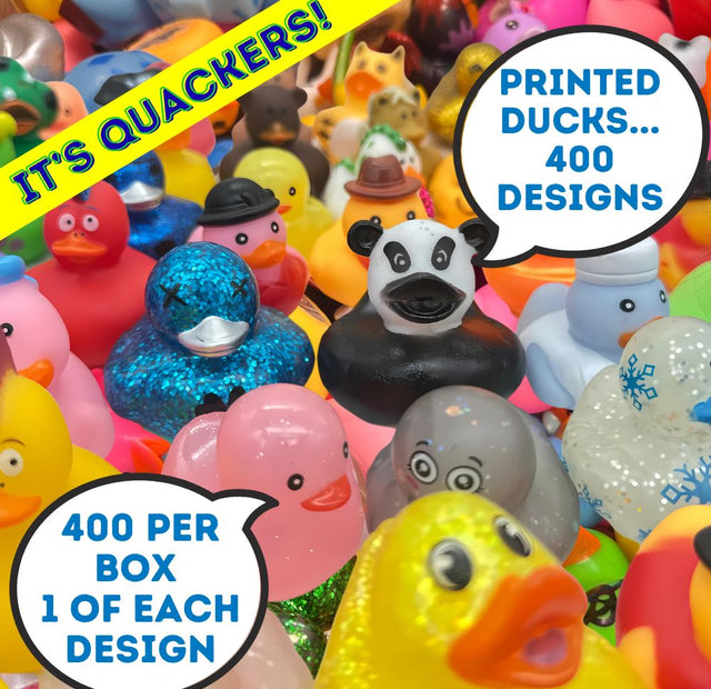 Printed Novelty Ducks Mix AVR004 - 400  Duck Designs (x400)