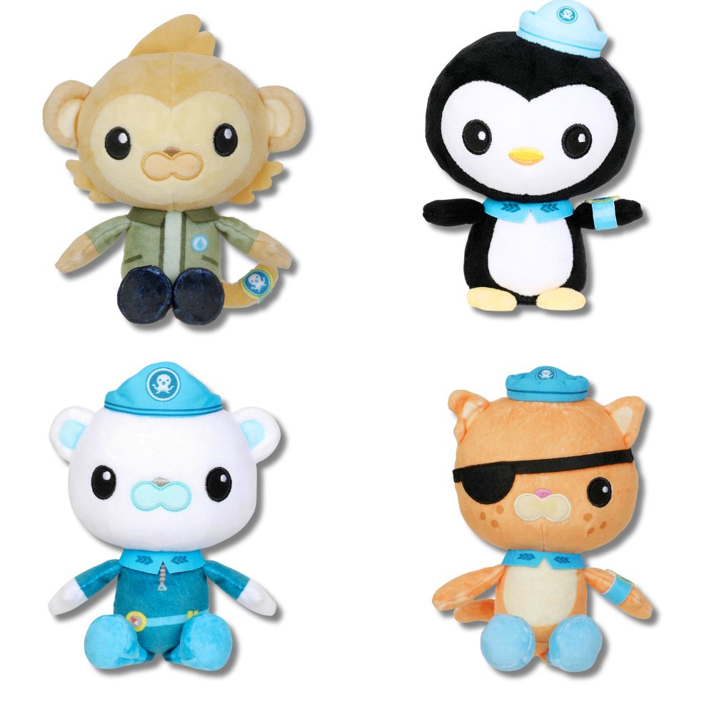Octonauts Crew S1  - 8" Size 2 Licenced Assorted Plush (x10)