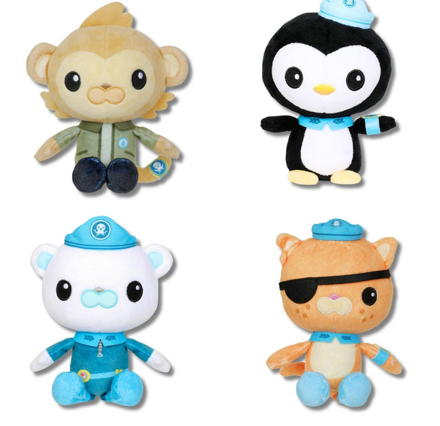 Octonauts Crew S1  - 8" Size 2 Licenced Assorted Plush (x10)