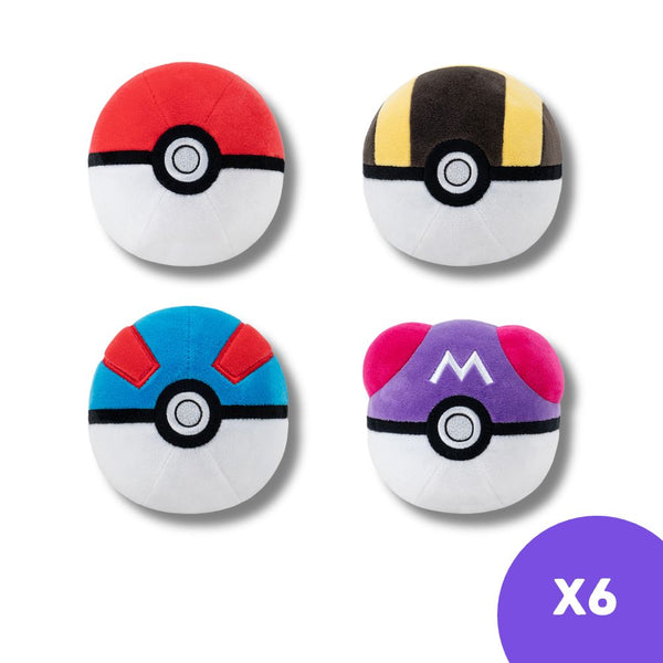 Pokemon 5 inch Poke Ball PKW3554 Plush Assortment (x6)