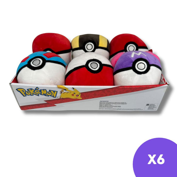 Pokemon 5 inch Poke Ball PKW3554 Plush Assortment (x6)