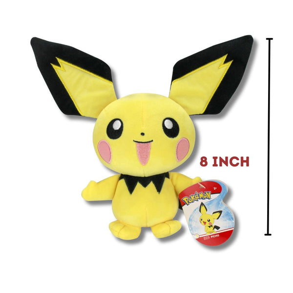 Pokemon 8 inch Assorted Size 2/3 - Licensed Prize Plush Toy (x6)