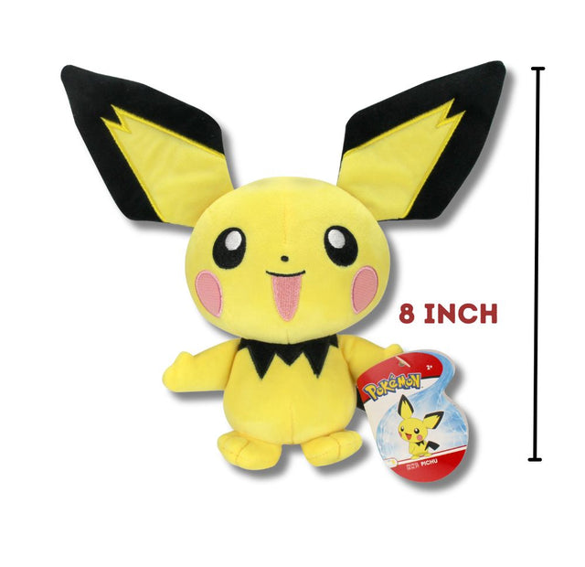 Pokemon 8 inch Assorted Size 2/3 - Licensed Prize Plush Toy (x6)