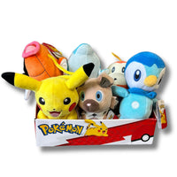 Pokemon 8 inch Assorted Size 2/3 - Licensed Prize Plush Toy (x6)